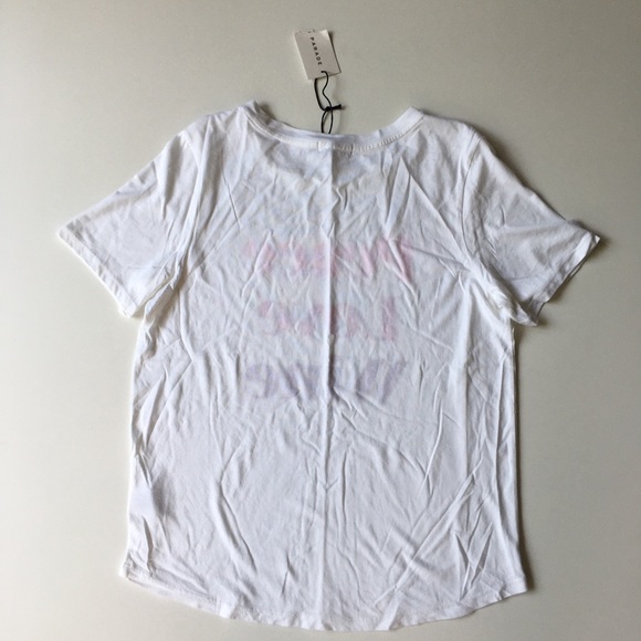 South Parade Women Size M White Crew Neck  T-Shirt - Picture 3 of 4